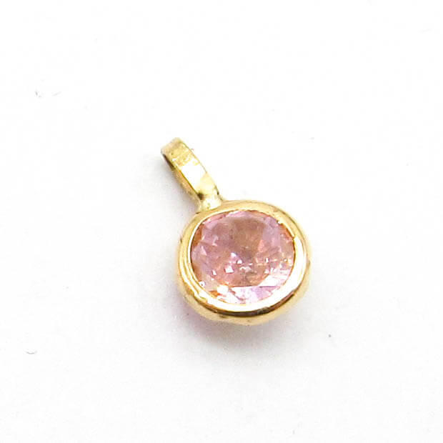 DIJE CUBIC 6MM /O.ROJO