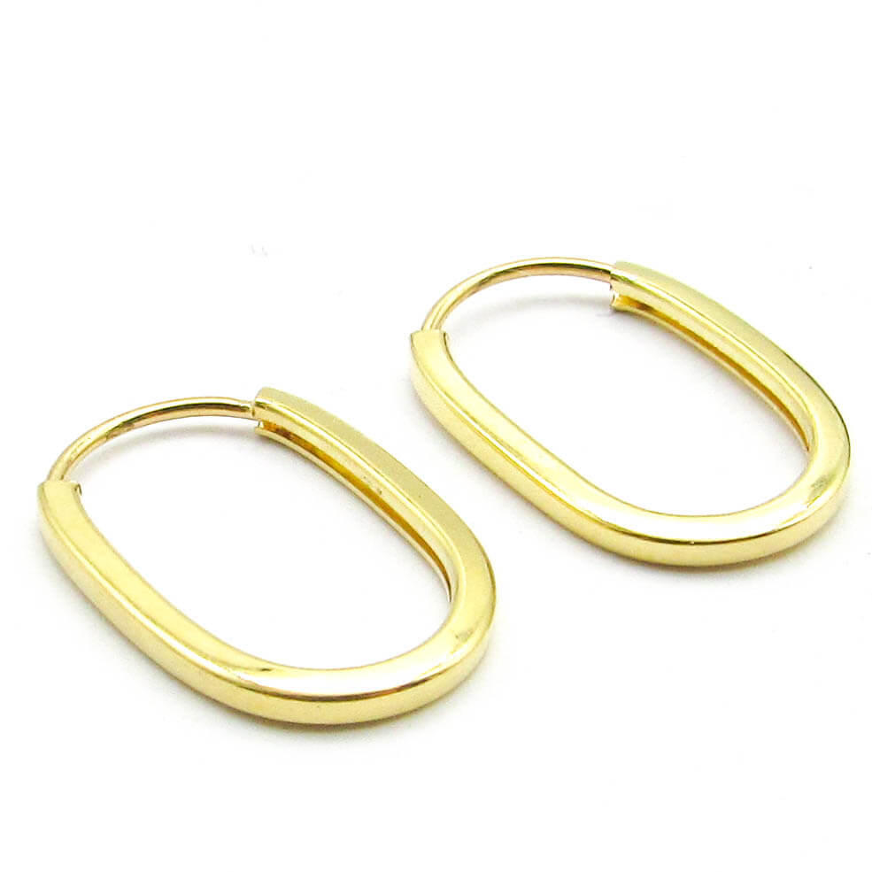 AROS ARGOLLA OVAL AR2 12x20MM /O.AMARILLO