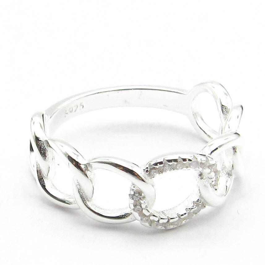 ANILLO CADENA / PLATA