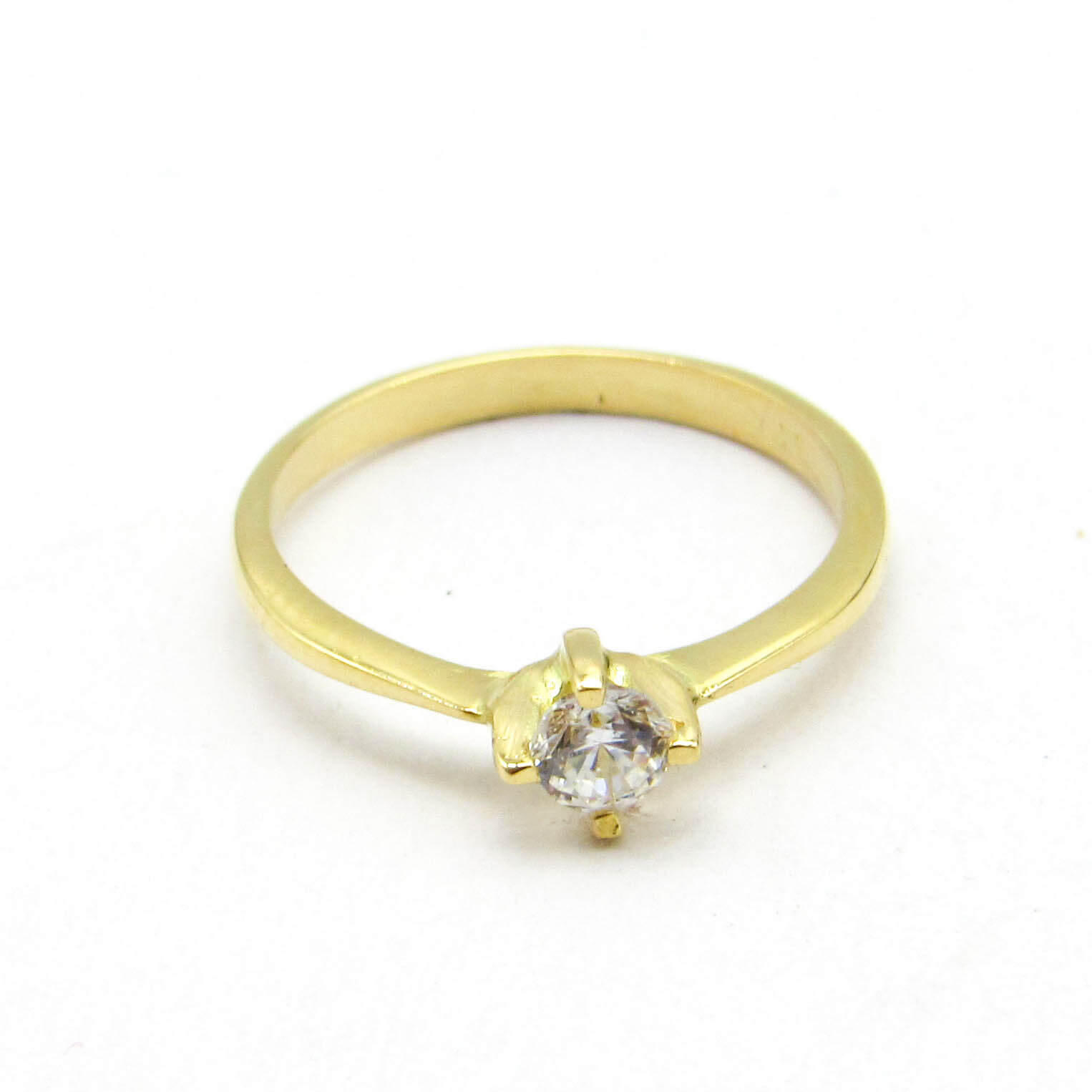 ANILLO CINTILLO SOLITARIO 3474 /O.AMARILLO