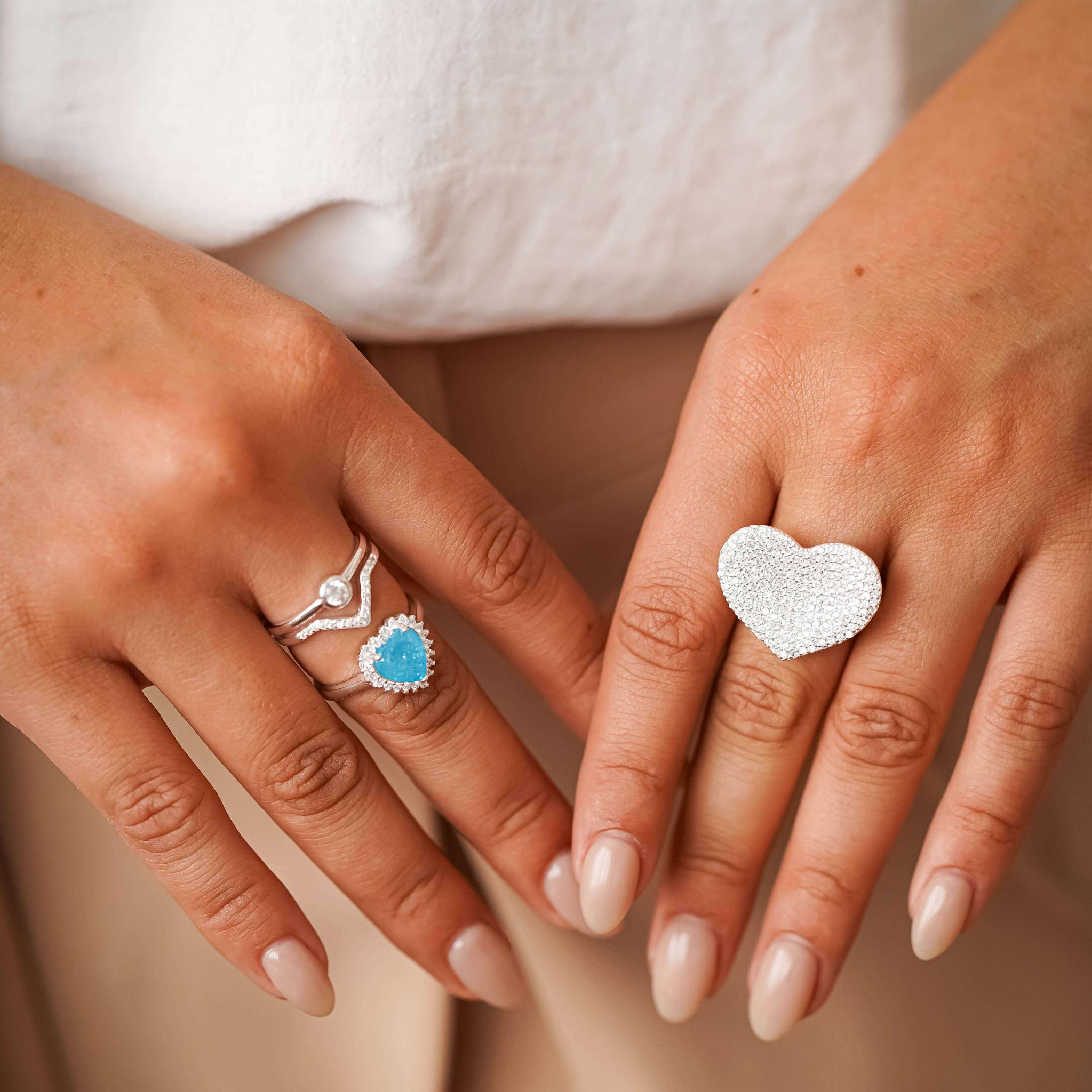 Anillo de Corazón / PLATA