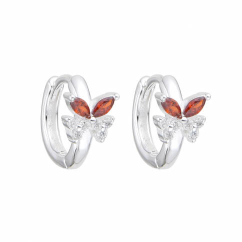 Huggies de Mariposas 10mm / Plata