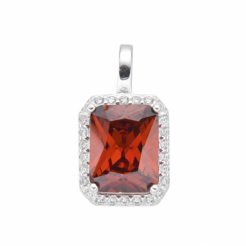 Dije Rectangular 9x11mm / PLATA