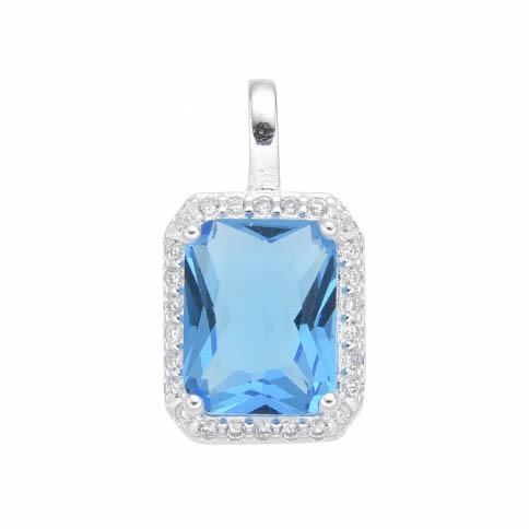 Dije Rectangular 9x11mm / PLATA