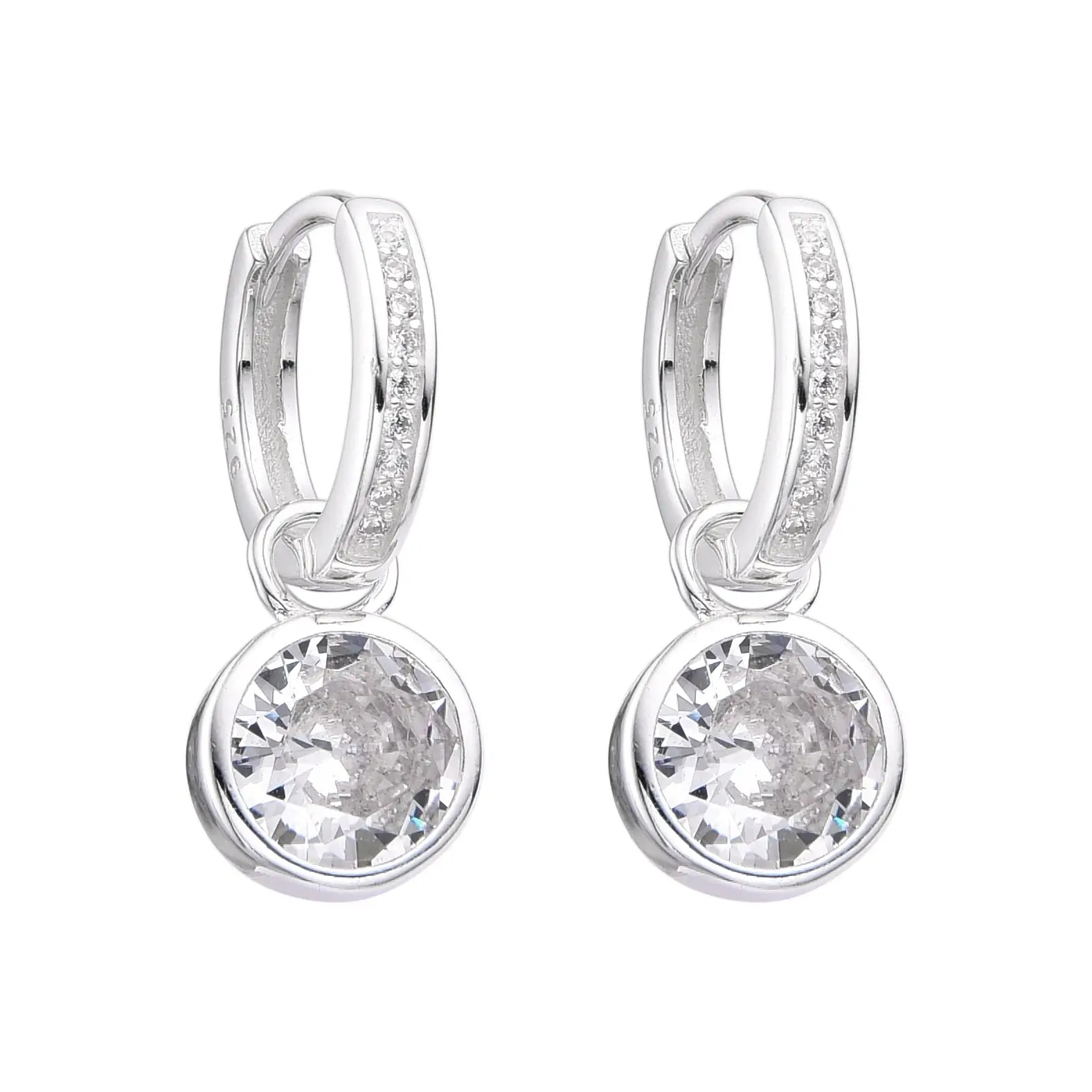 AROS ARGOLLA PUNTOS DE LUZ 12MM / PLATA