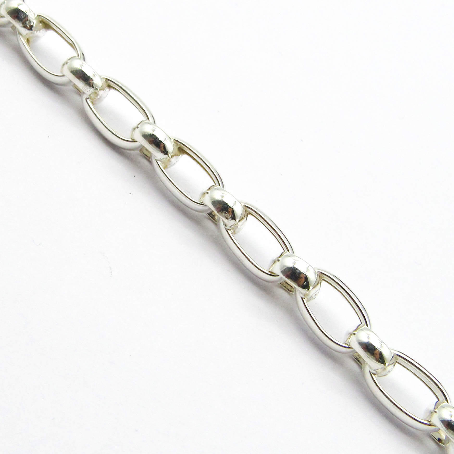 PULSERA OVALOS 976 19CM /PLATA
