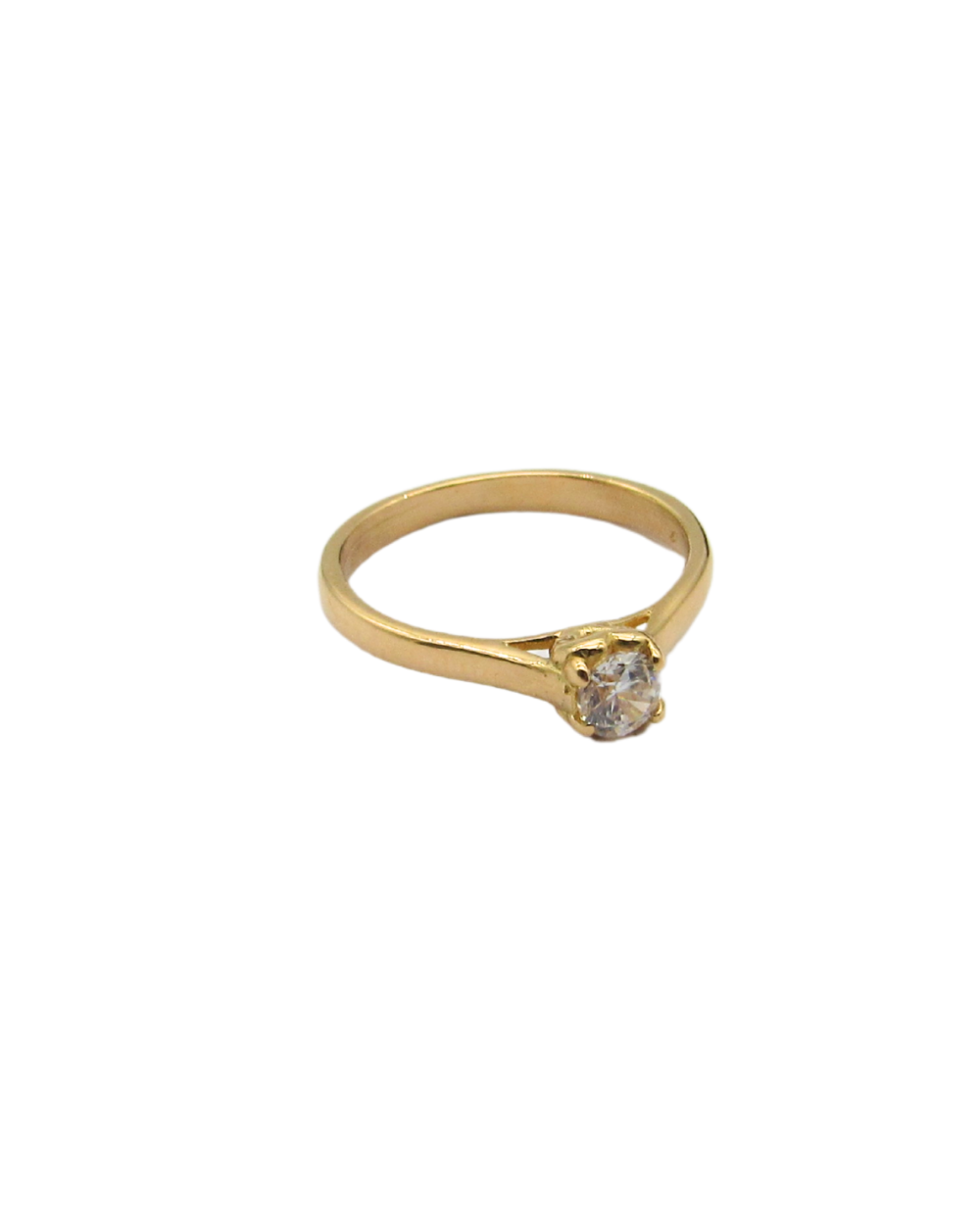 ANILLO CINTILLO SOLITARIO GRIFAS 3627 /O.ROJO
