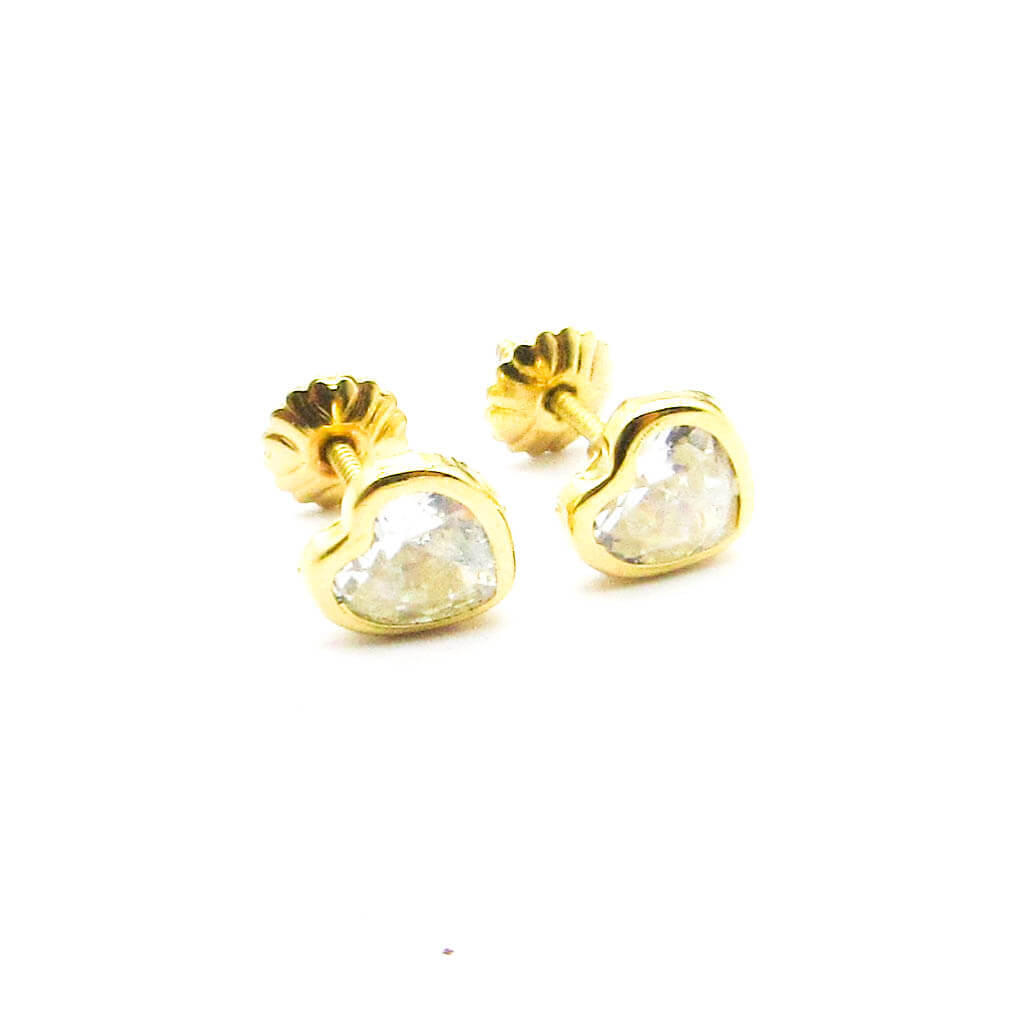 AROS CUBICS CORAZON 7MM /O.AMARILLO