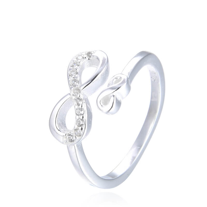 ANILLO INFINITOS CUBIC / PLATA
