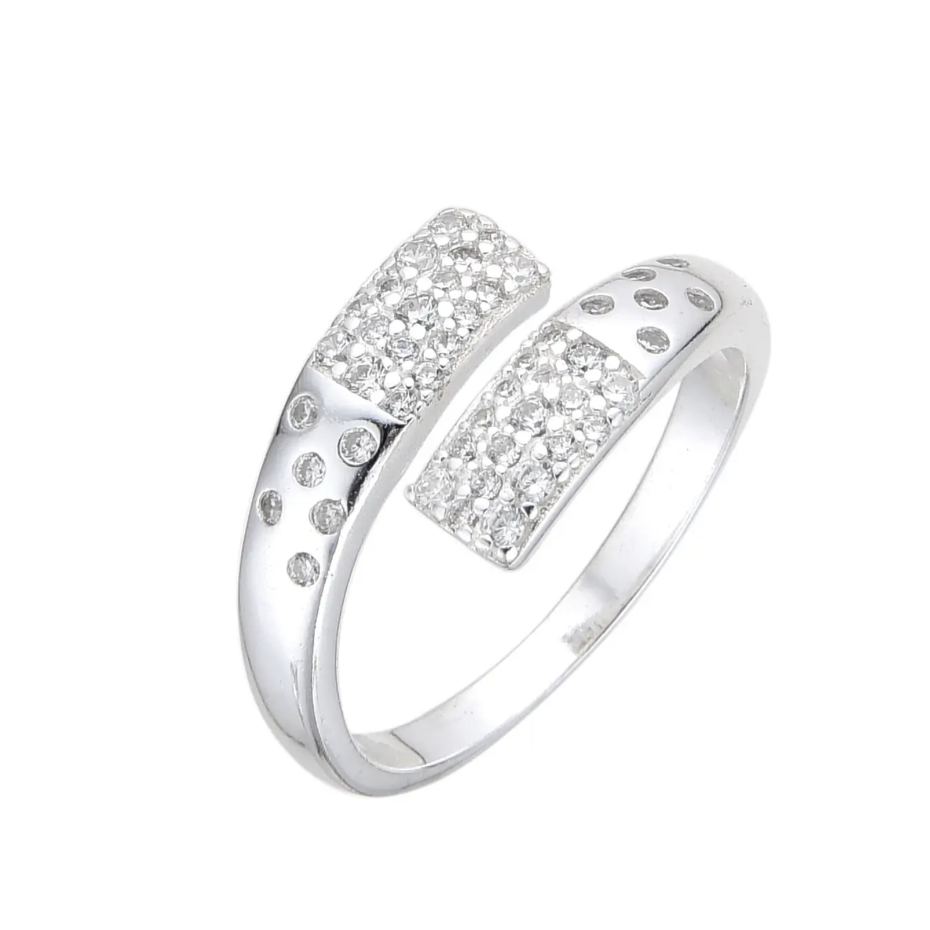 ANILLO AJUSTABLE CUBIC / PLATA