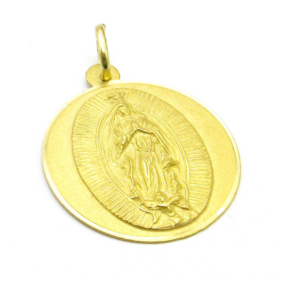 MEDALLA VIRGEN GUADALUPE 22MM /O.AMARILLO