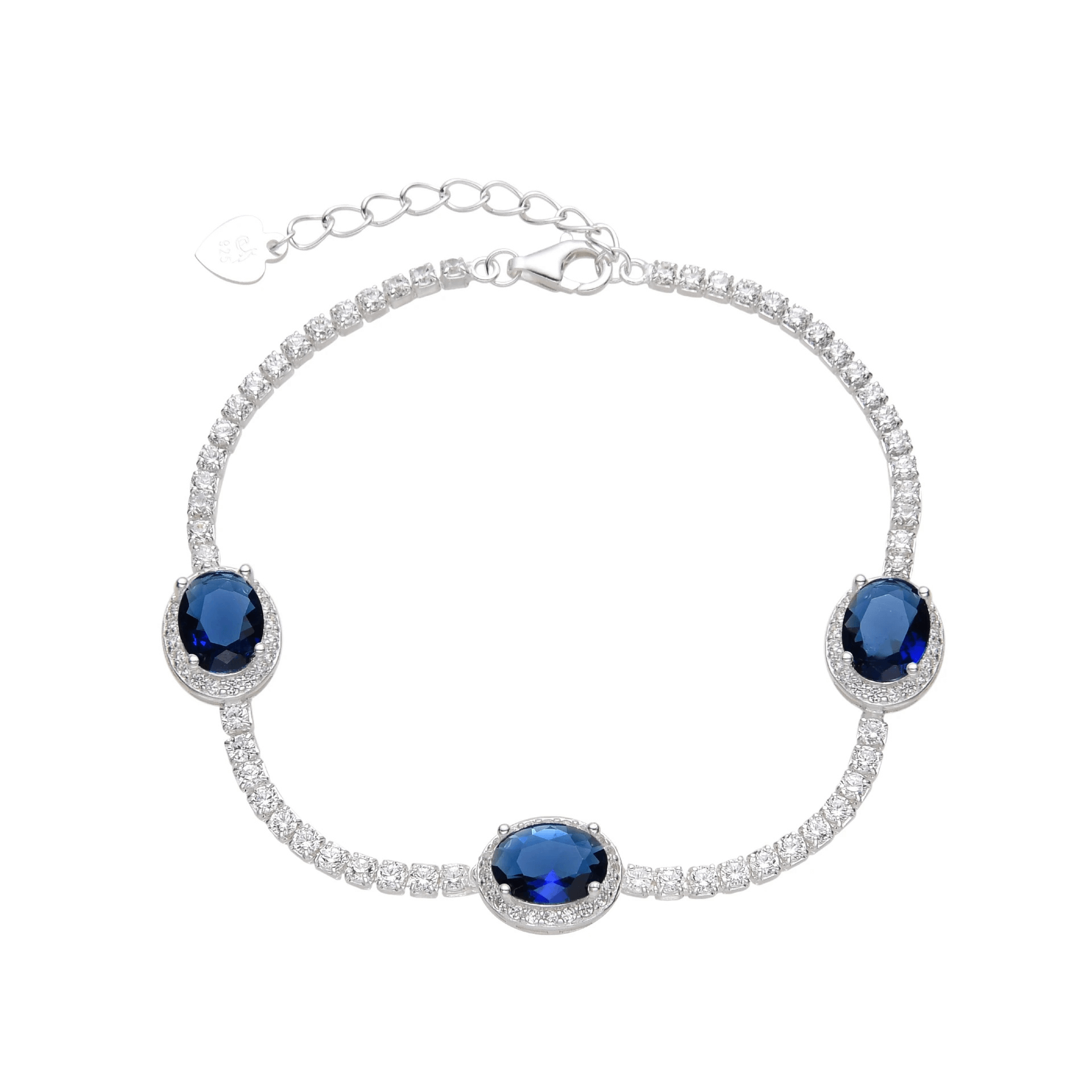 PULSERA OVALO CUBIC MULTICOLOR / PLATA