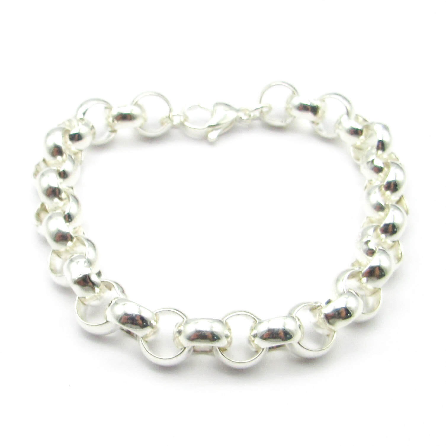 PULSERA ROLO GRUESA / ACERO BLANCO