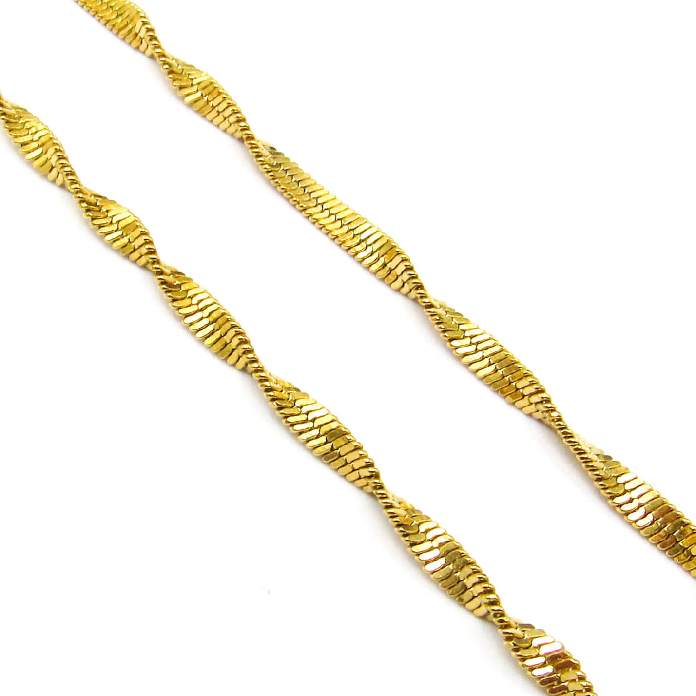 CADENA SINGAPUR 50 CM / ACERO DORADO