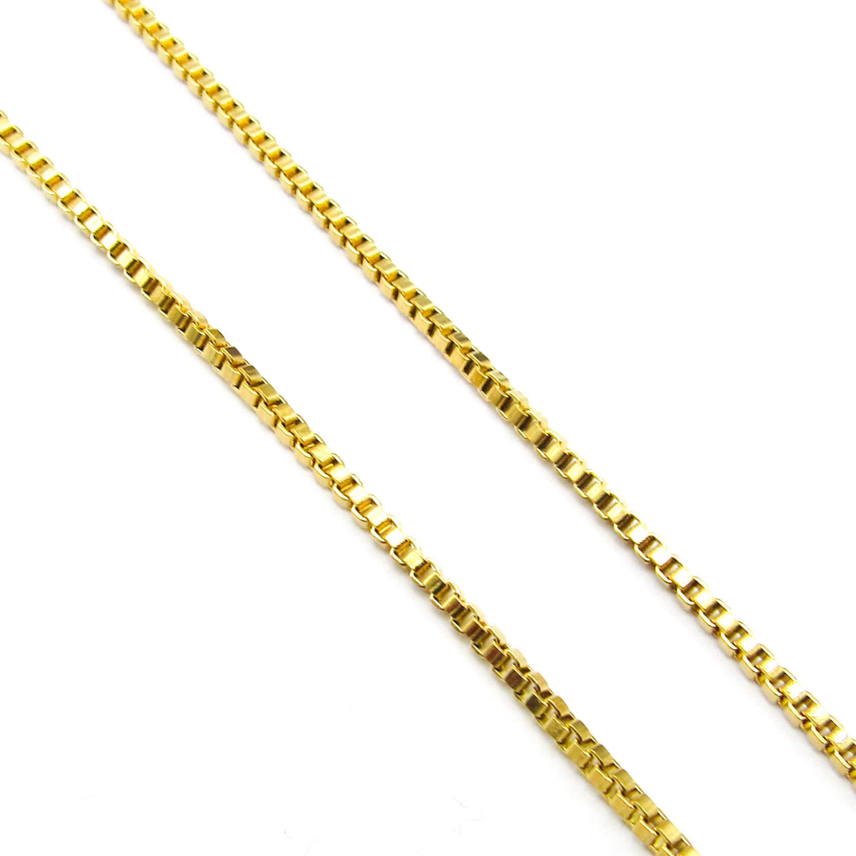 CADENA VENECIANA 45 CM / ACERO DORADO