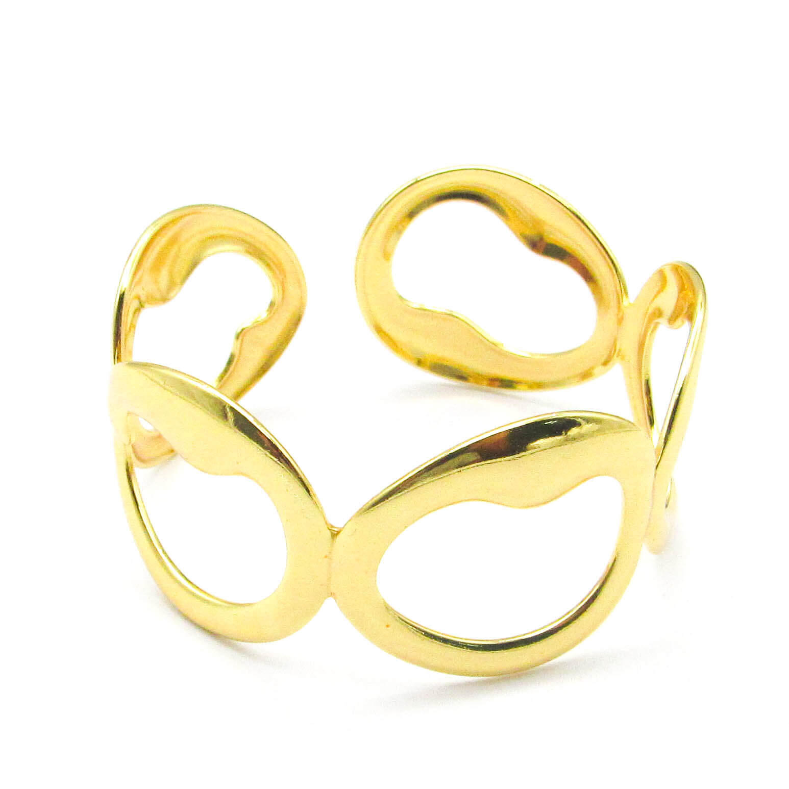 ESCLAVA MULTIPLE CALADO / ACERO DORADO