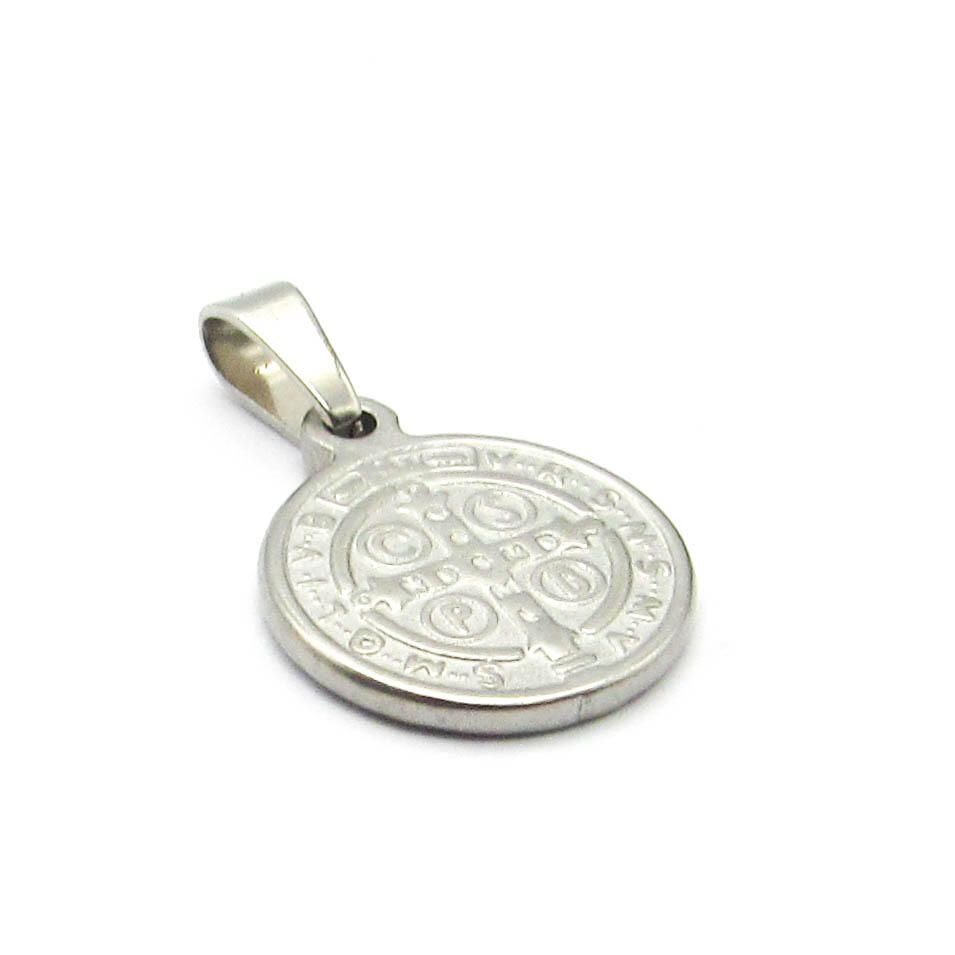MEDALLA SAN BENITO 9MM /ACERO 