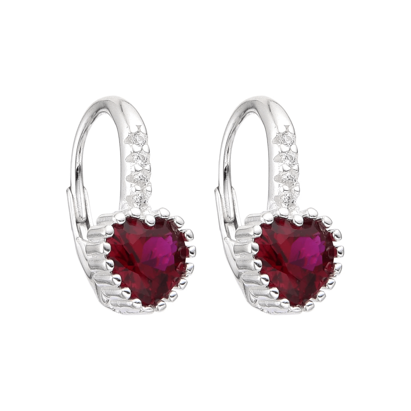 AROS ARGOLLA CORAZON 7MM CUBIC MULTICOLOR / PLATA