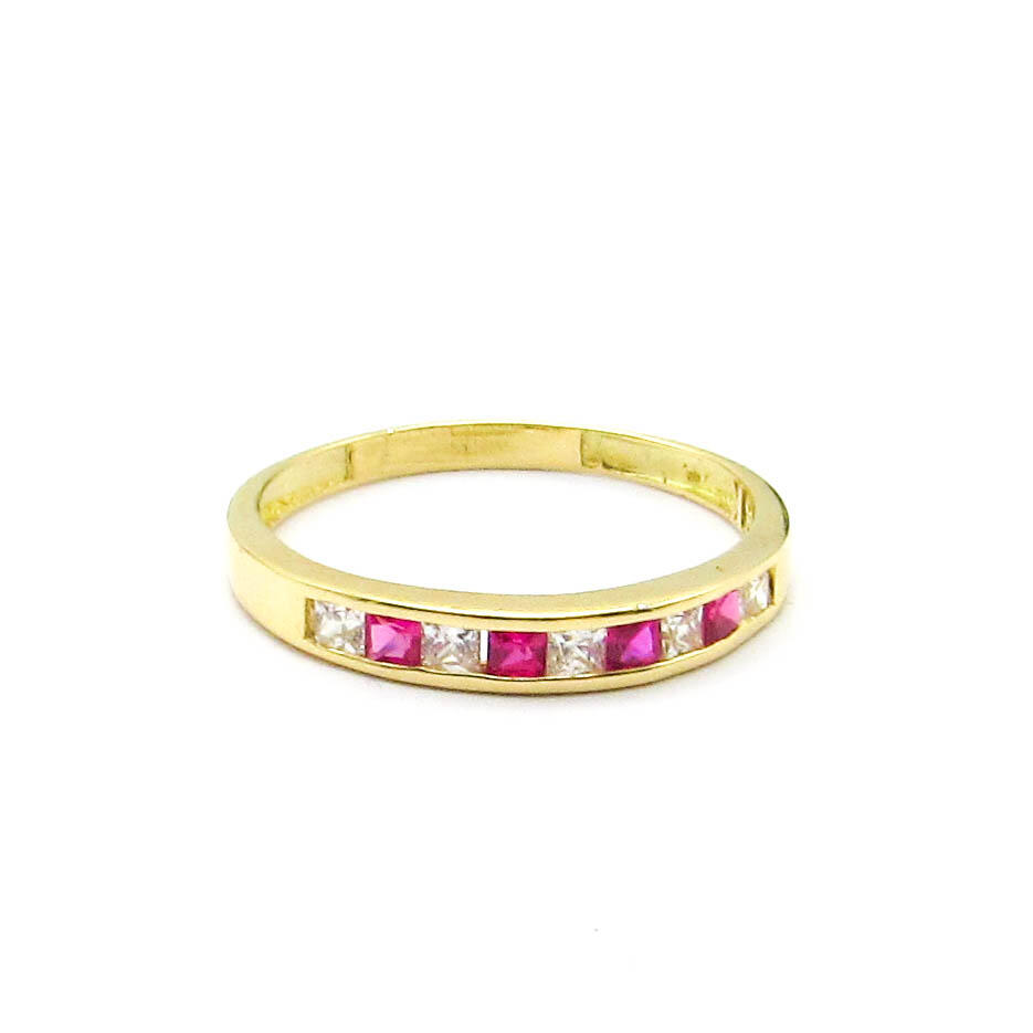 ANILLO 1/2 SINFIN CUBICS COMBINADO 3632 /O.AMARILLO