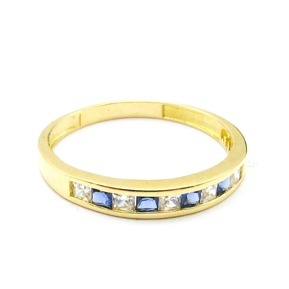 ANILLO 1/2 SINFIN CUBICS COMBINADO 3632 /O.AMARILLO