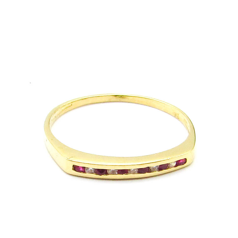 ANILLO FRENTE CUBICS COMBINADOS 3566 /O.AMARILLO