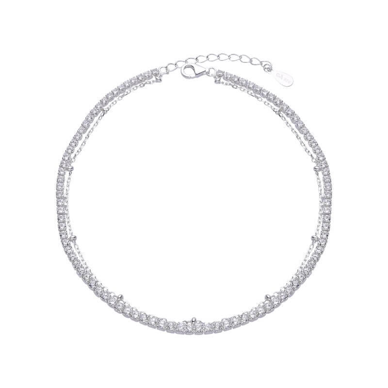 TOBILLERA TENNIS CUBIC / PLATA