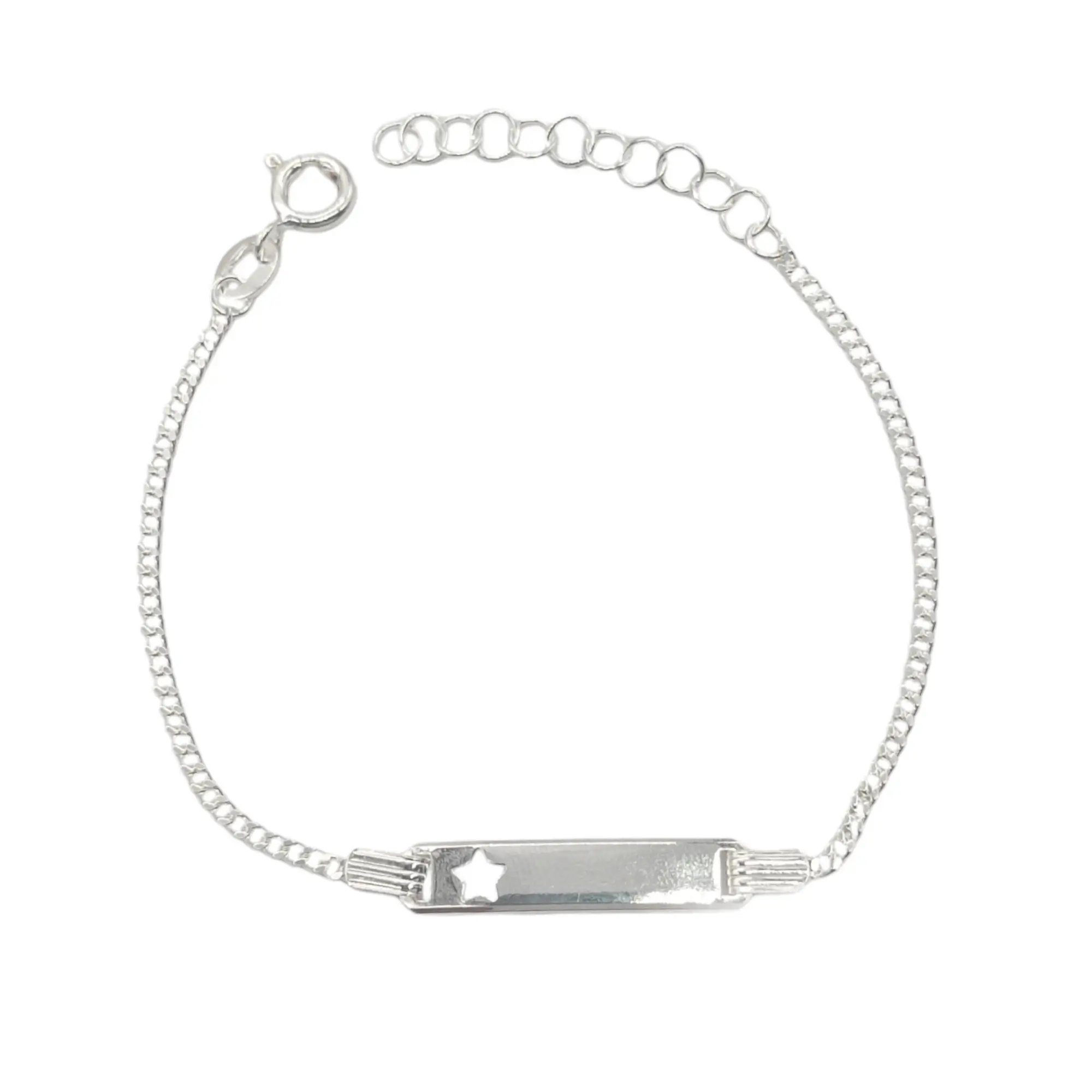 PULSERA IDENTIDAD ESTRELLA / PLATA