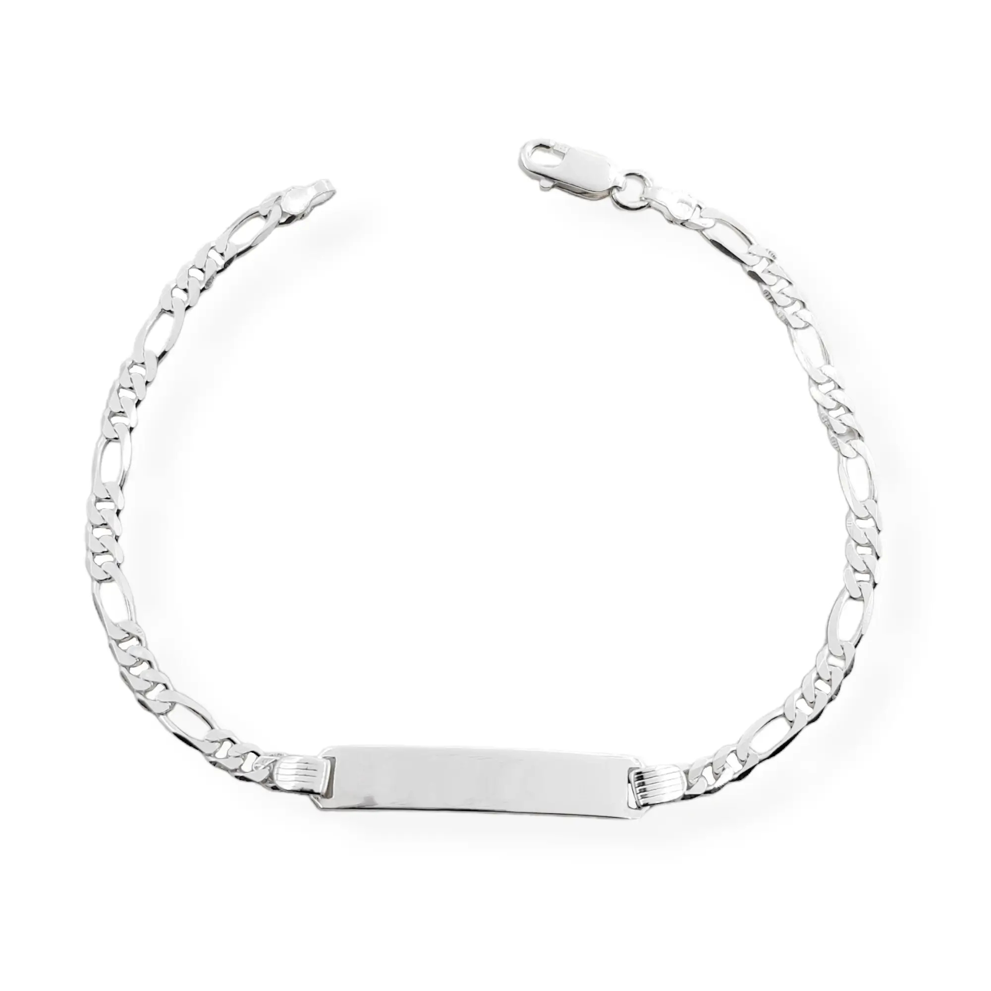 PULSERA IDENTIDAD FIGARO / PLATA