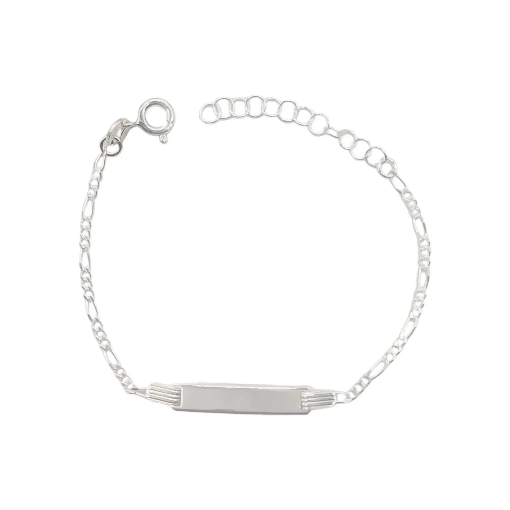 PULSERA IDENTIDAD FIGARO / PLATA