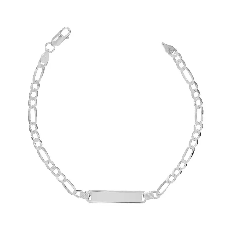 PULSERA IDENTIDAD FIGARO 100 / PLATA