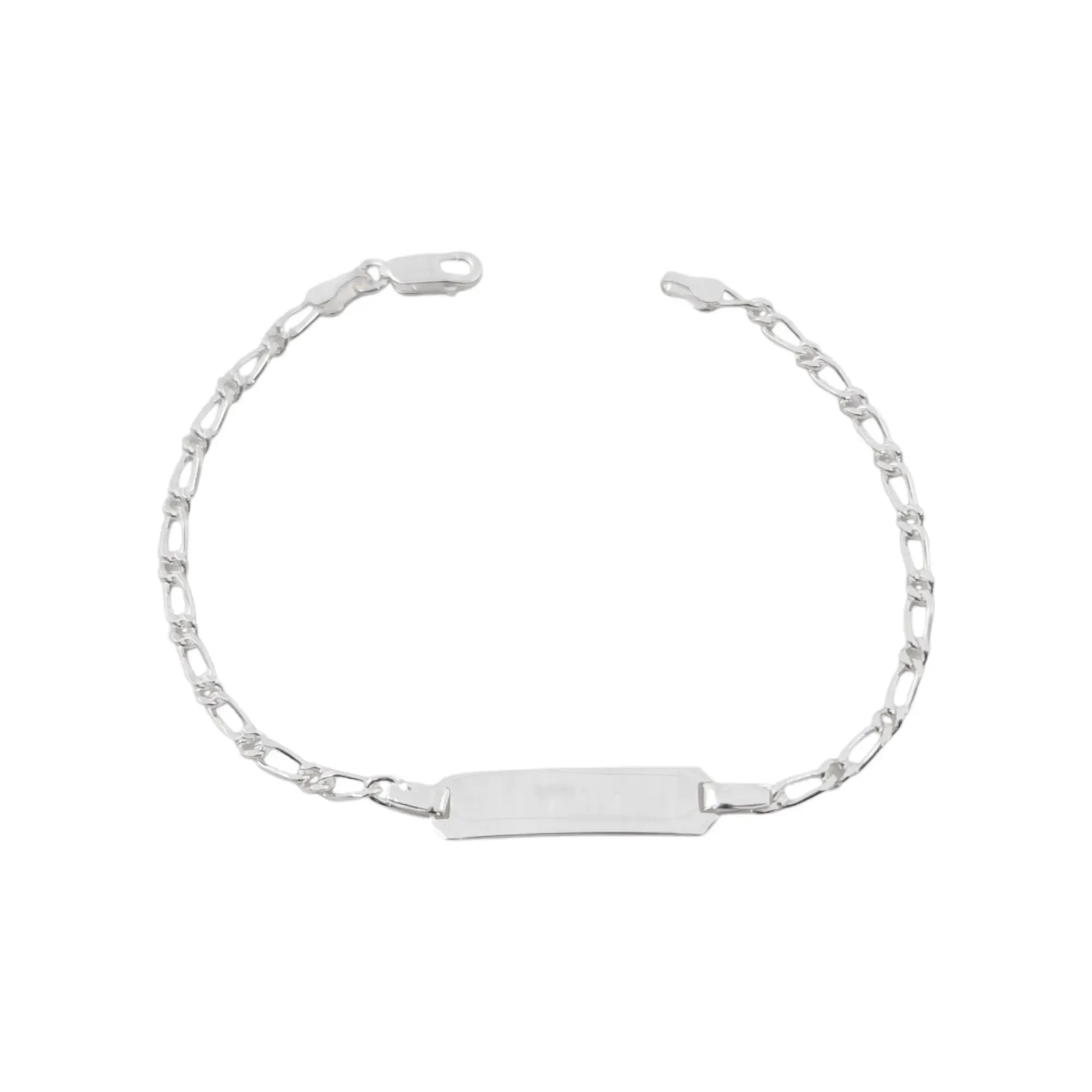 PULSERA IDENTIDAD FIGARO / PLATA