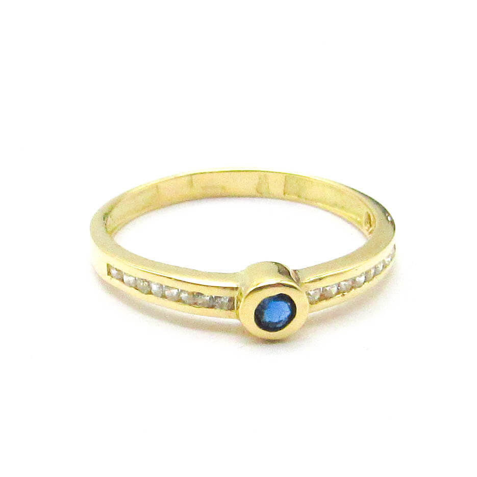 ANILLO CUBICS COMBINADO CENTRO 3636 /O.AMARILLO
