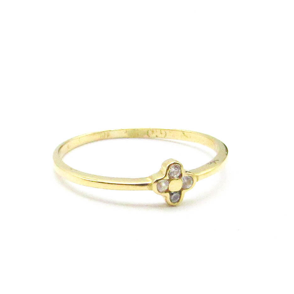 ANILLO FLOR CUBICS 3719 /O.AMARILLO