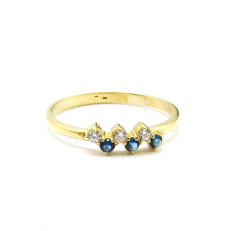 ANILLO CUBICS ESCALONADOS COMBINADOS 3729 /O.AMARILLO