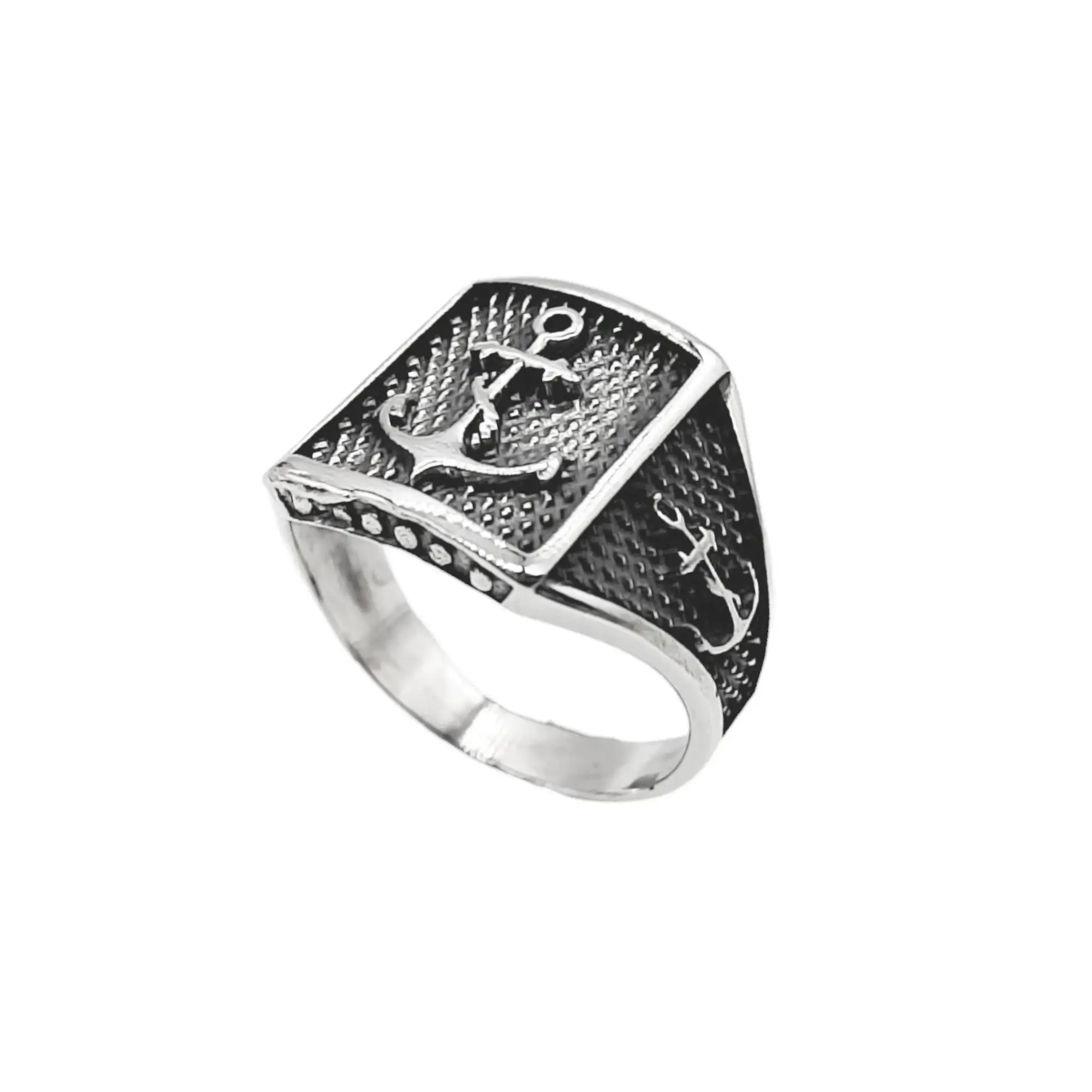 ANILLO ANCLA / PLATA