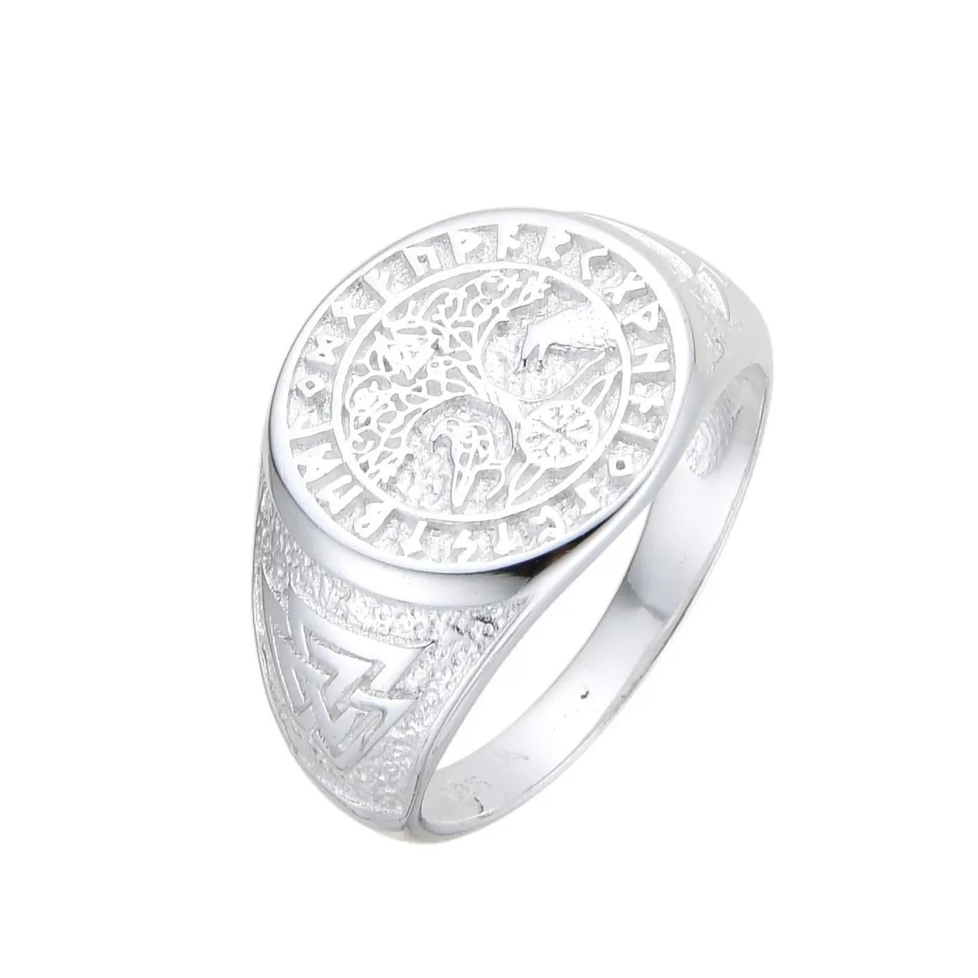 ANILLO ÁRBOL DE LA VIDA VIKINGO / PLATA