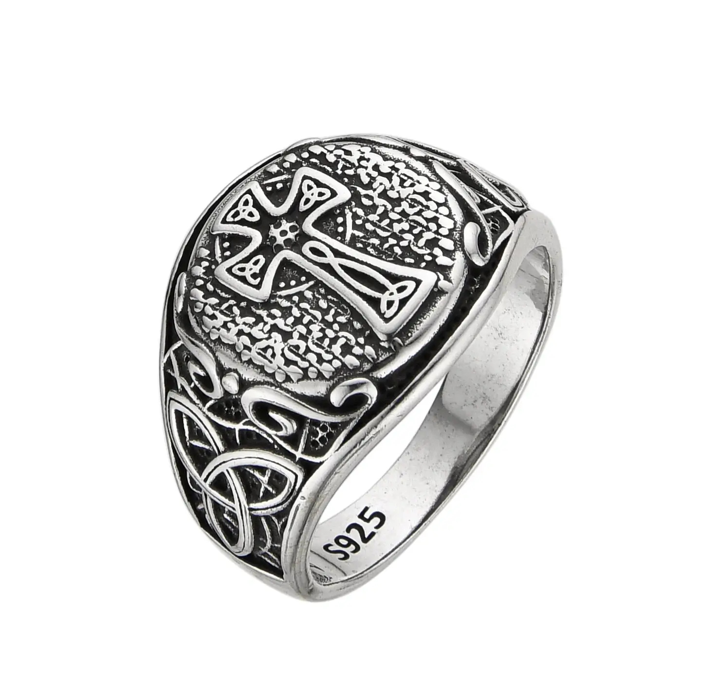 ANILLO CRUZ NUDO DE BRUJA / PLATA