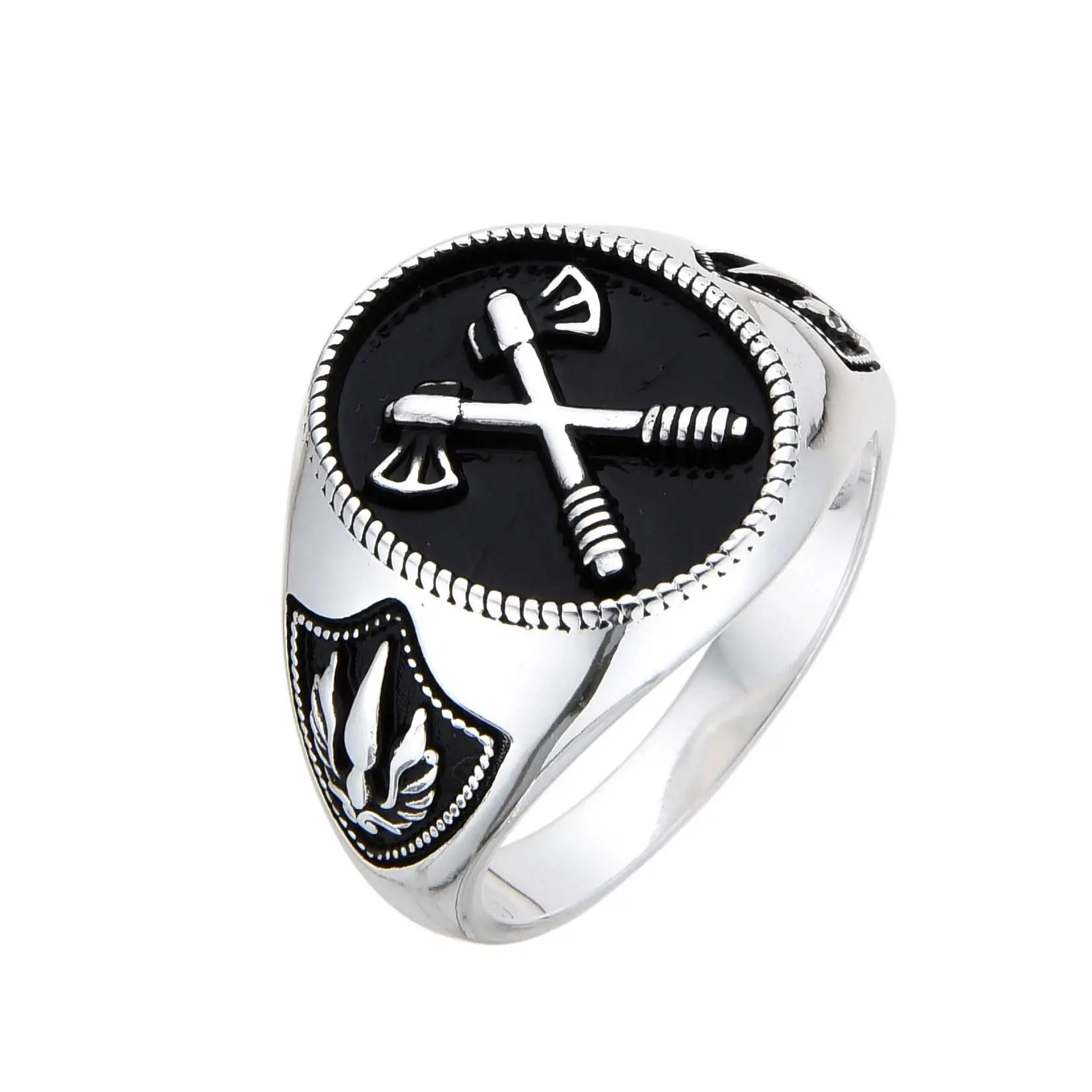 ANILLO HACHA VIKINGO / PLATA