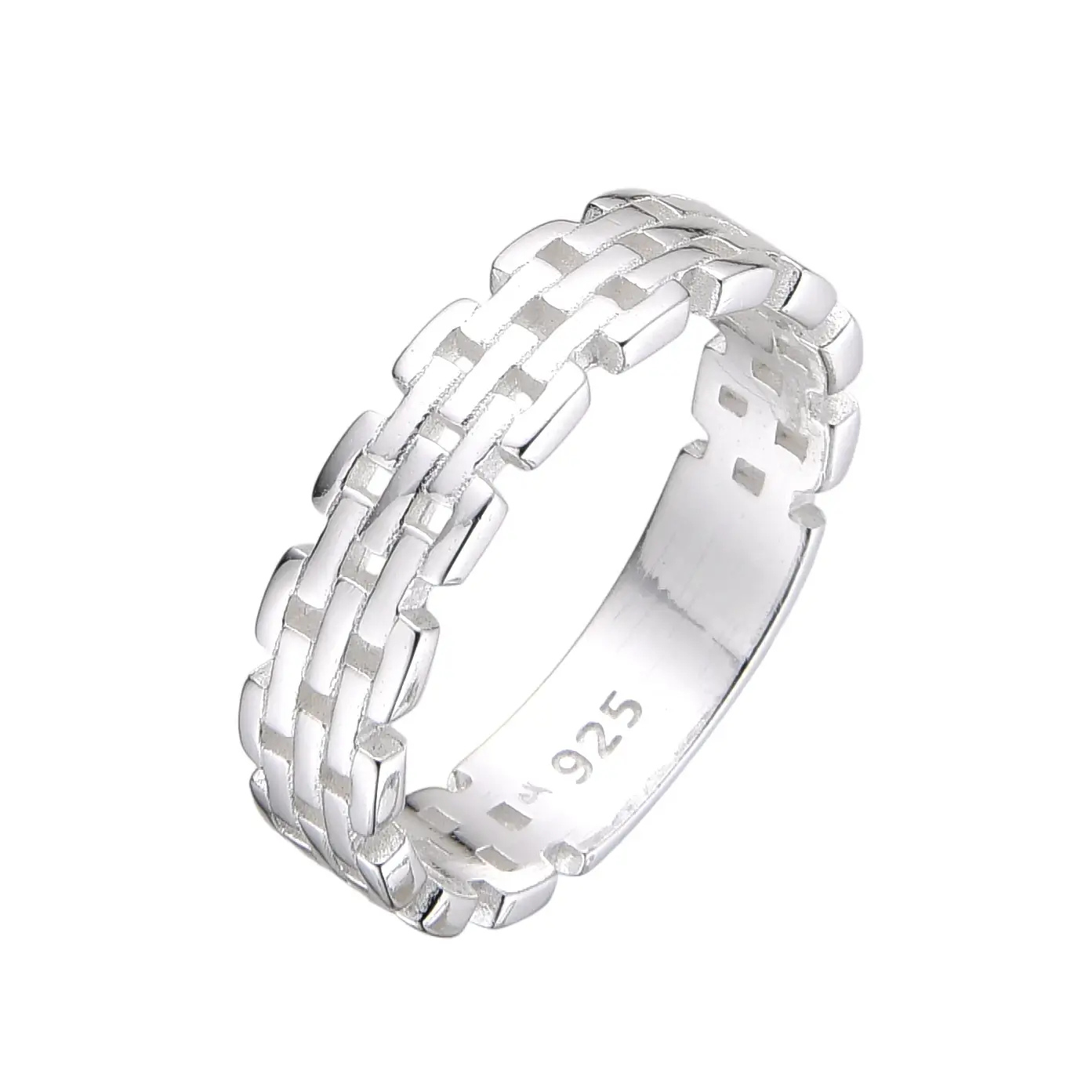 ANILLO ESLABONES / PLATA
