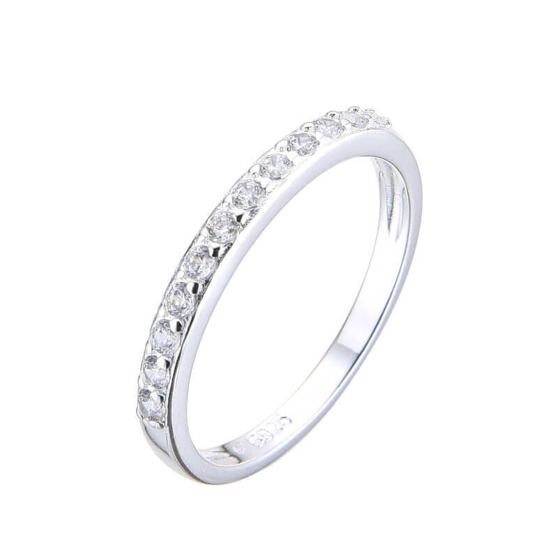 ANILLO MEDIO SIN FIN CUBIC / PLATA