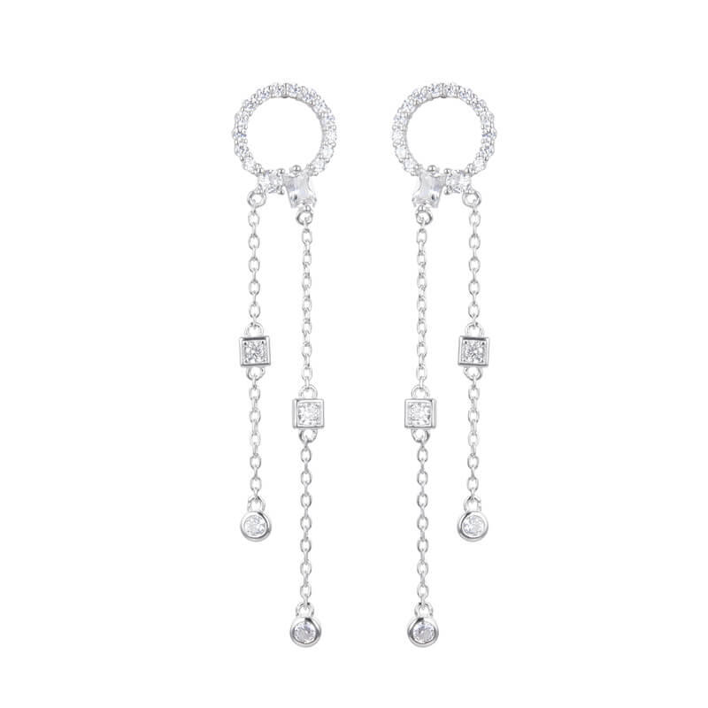 AROS PASANTE PUNTOS DE LUZ COLGANTE CUBIC / PLATA