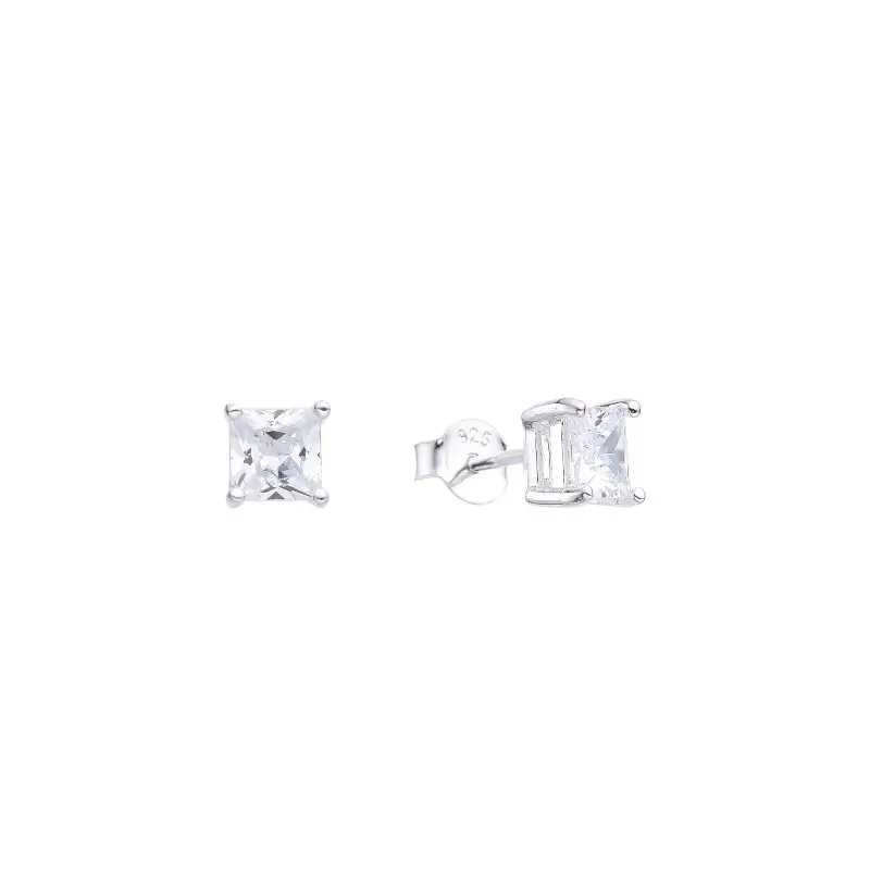 AROS PASANTE CUADRADO 4MM CUBIC / PLATA