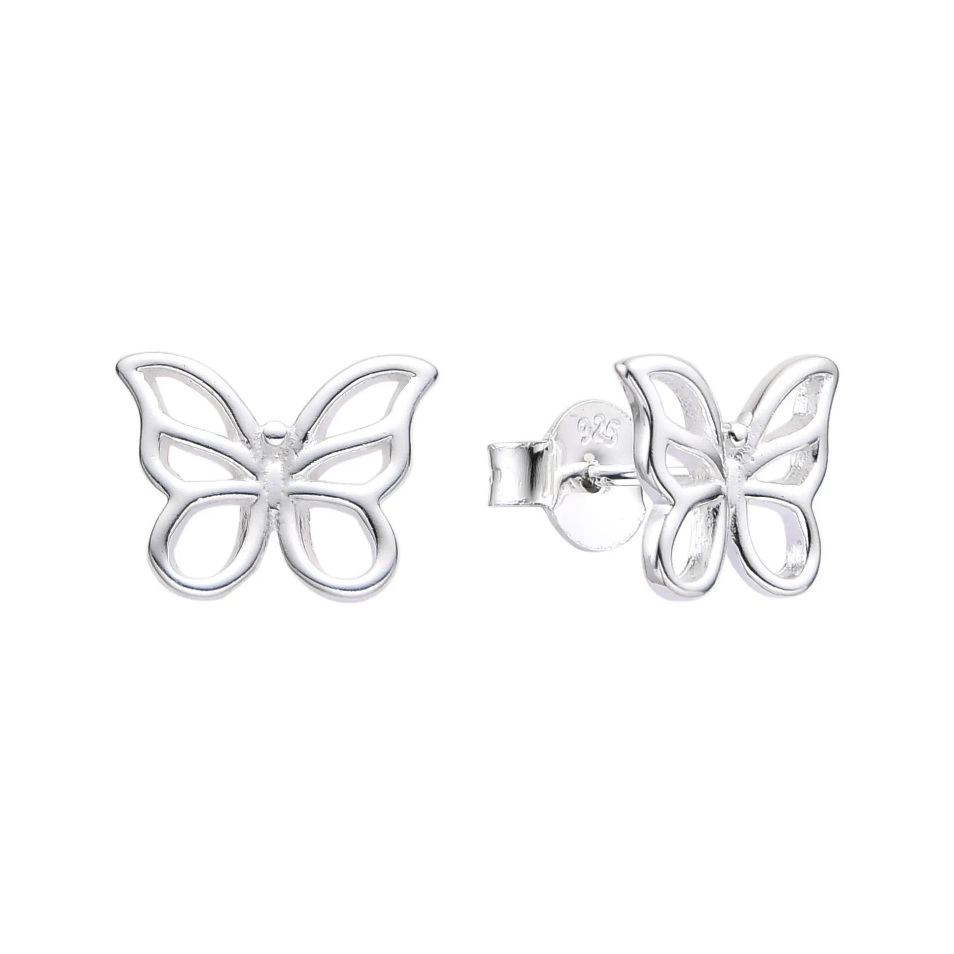 AROS PASANTE MARIPOSA / PLATA