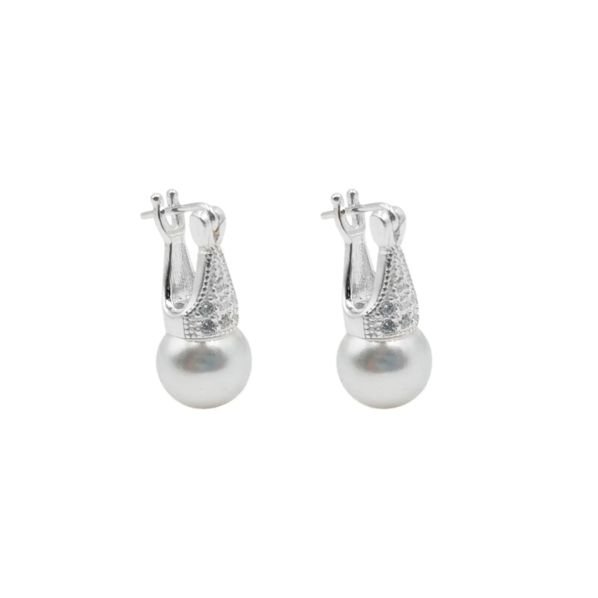 AROS LADY DI PERLA CUBIC / PLATA