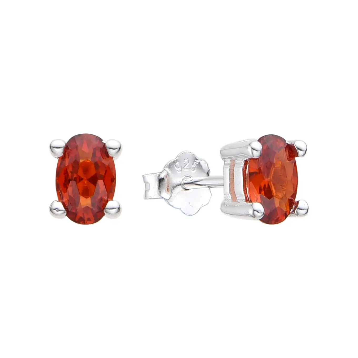 AROS PASANTE CUBIC ROJO / PLATA