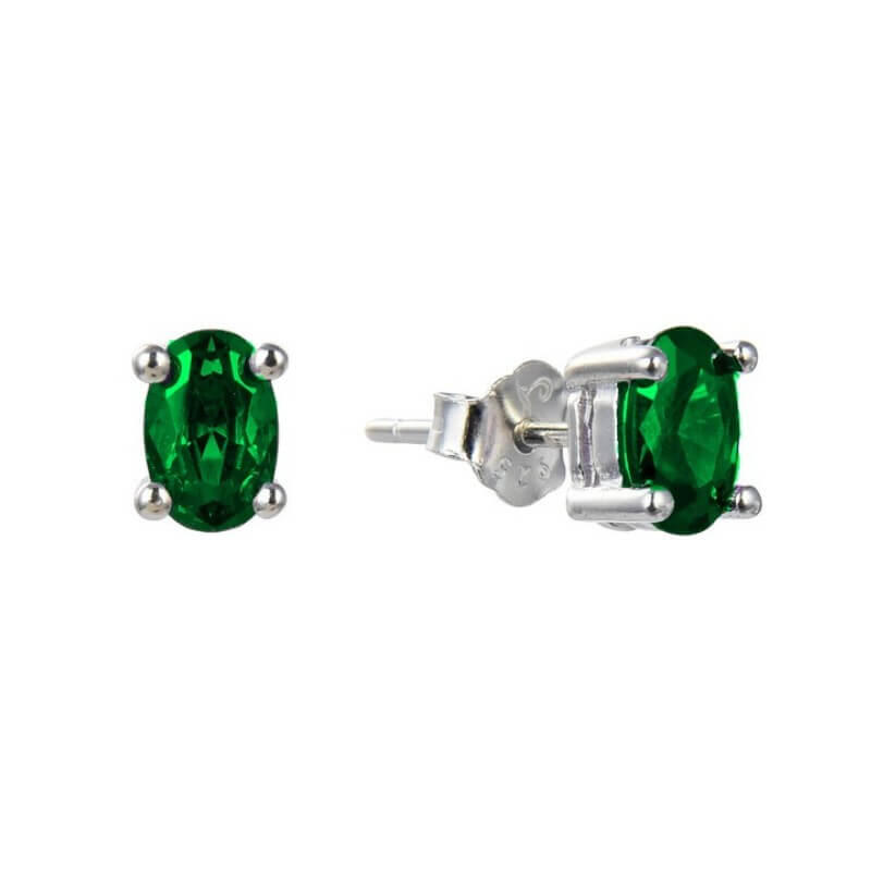 AROS PASANTE CUBIC VERDE / PLATA