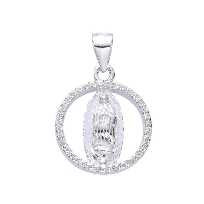 DIJE VIRGEN DE GUADALUPE 16MM CUBIC / PLATA