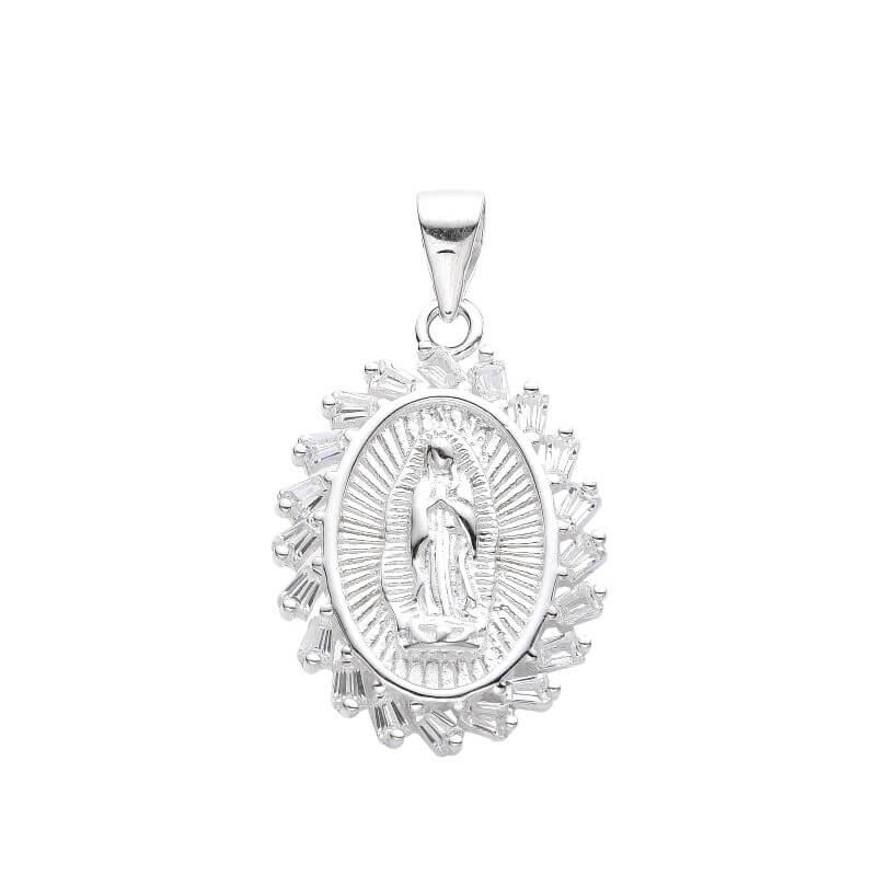 DIJE VIRGEN DE GUADALUPE 18MM CUBIC / PLATA