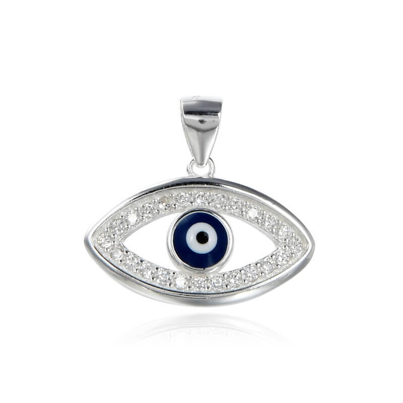 DIJE OJO TURCO CUBIC / PLATA	
