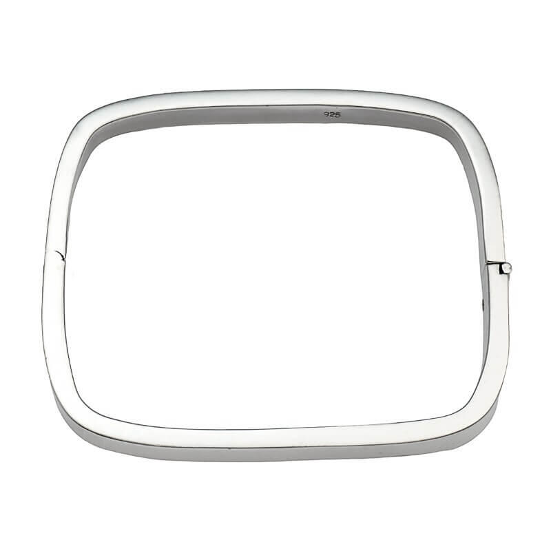 ESCLAVA RÍGIDA CUADRADA / PLATA